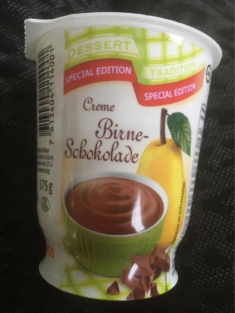 Creme poire-chocolat
