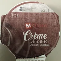 Crème dessert chocolat