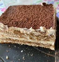 Tranche de tiramisu