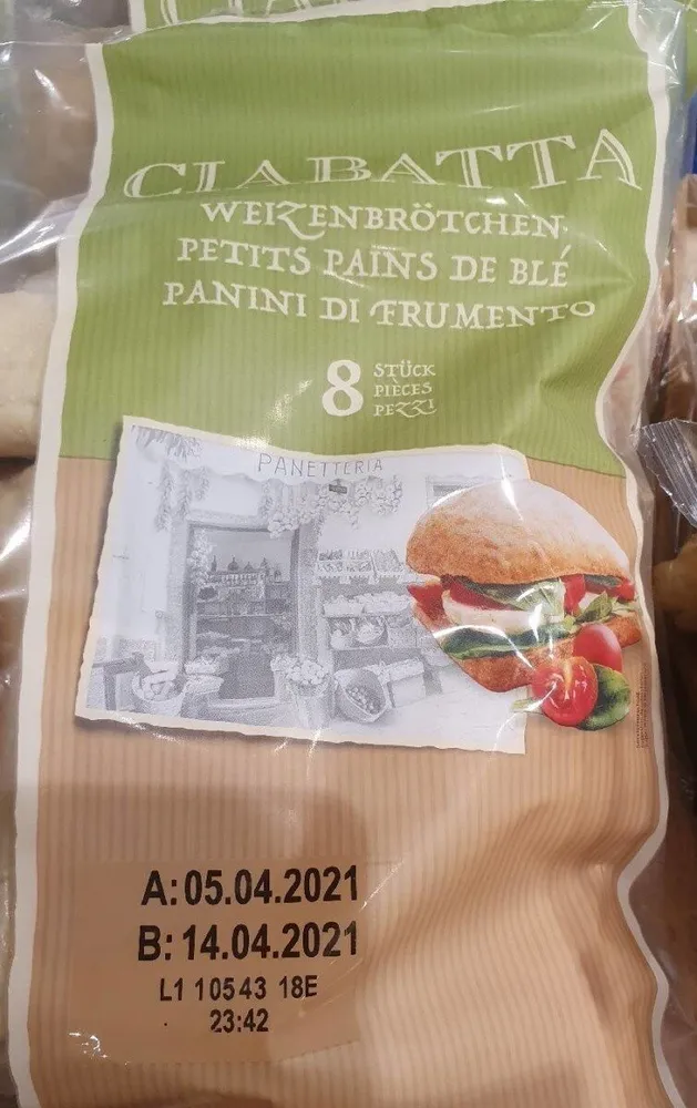 Ciabatta petits pain de blé