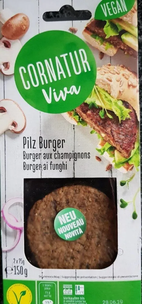 Pilz burger / Burger aux champignons