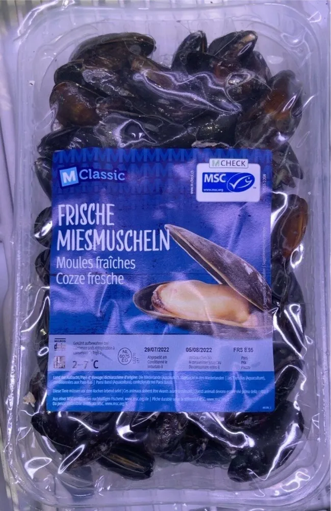 Moules fraîches