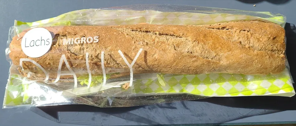 Baguette mit Lachs