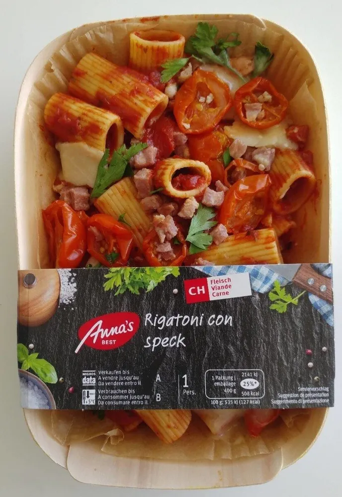 Rigatoni con Speck