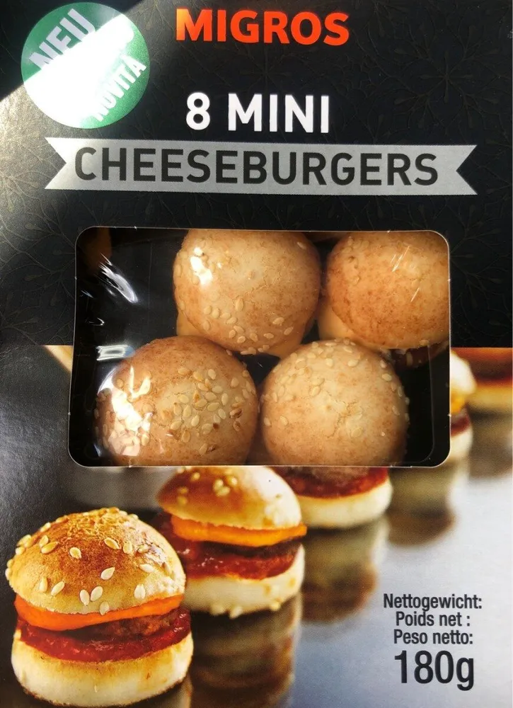 8 mini cheeseburger
