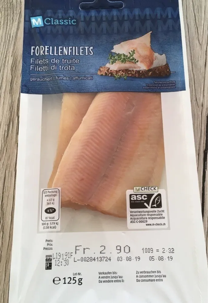 Filets de truite