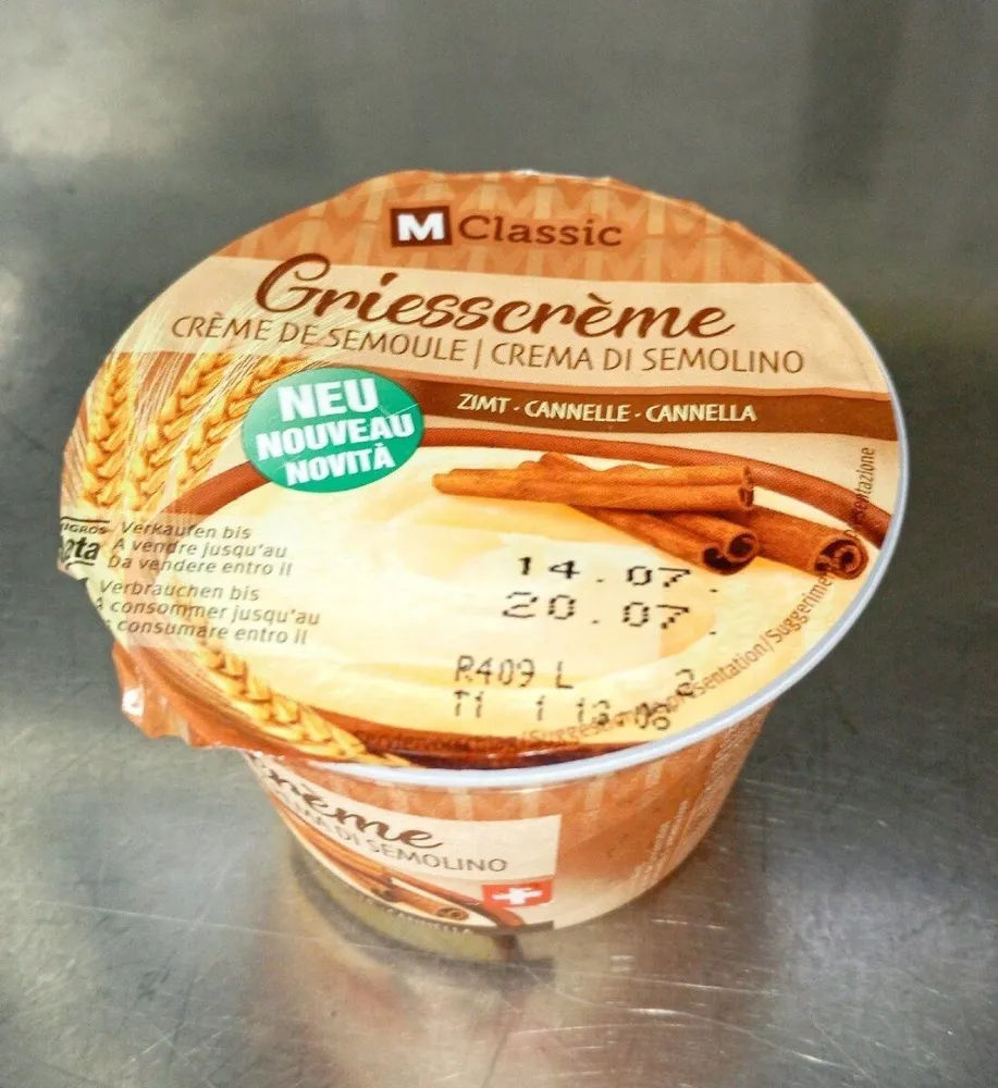 Crème de semoule cannelle