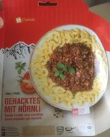 Viande hachée avec cornettes