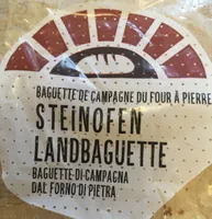 Baguette de campagne au four à pierre