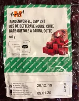 Dés de betterave rouge, cuite