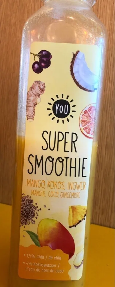You super smoothie mango kokos ingwer