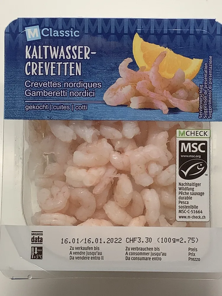 Crevettes nordiques