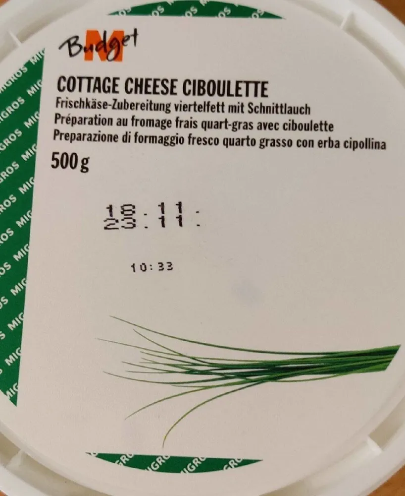Cottage cheese ciboulette