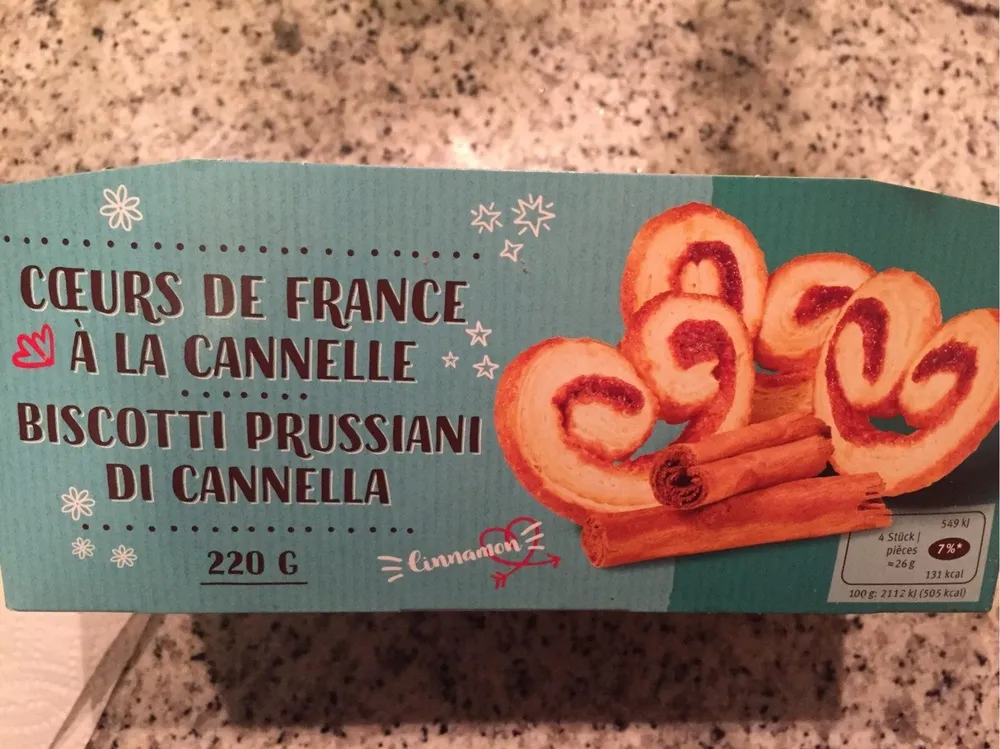 Coeurs de France à la cannelle