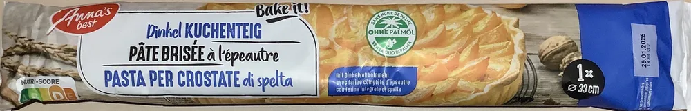 Pâte brisée à l'épeautre