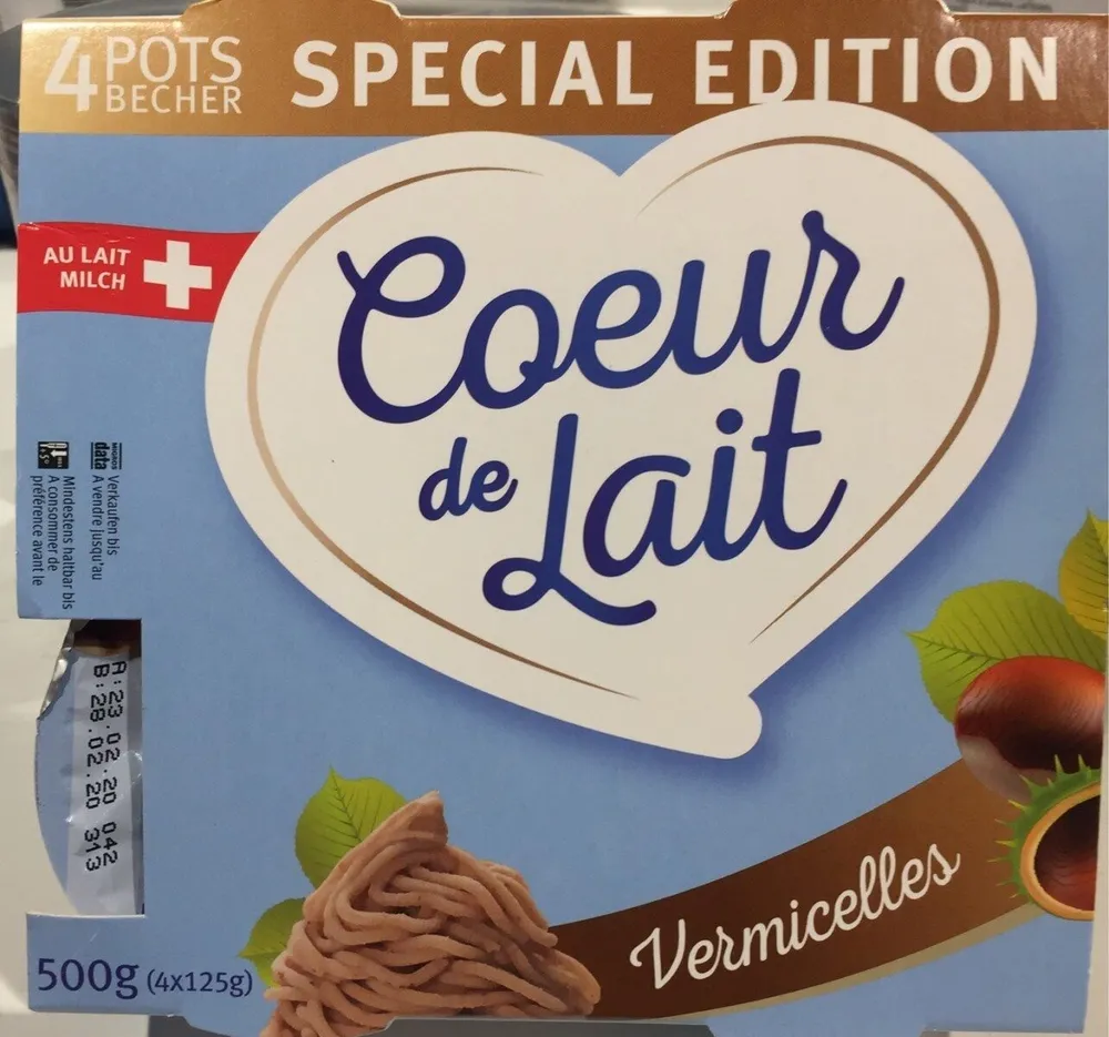 Coeur de lait Vermicelles