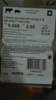 Viande séchée artisanale & salametti nature