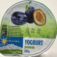 Yogourt pruneau, de la région
