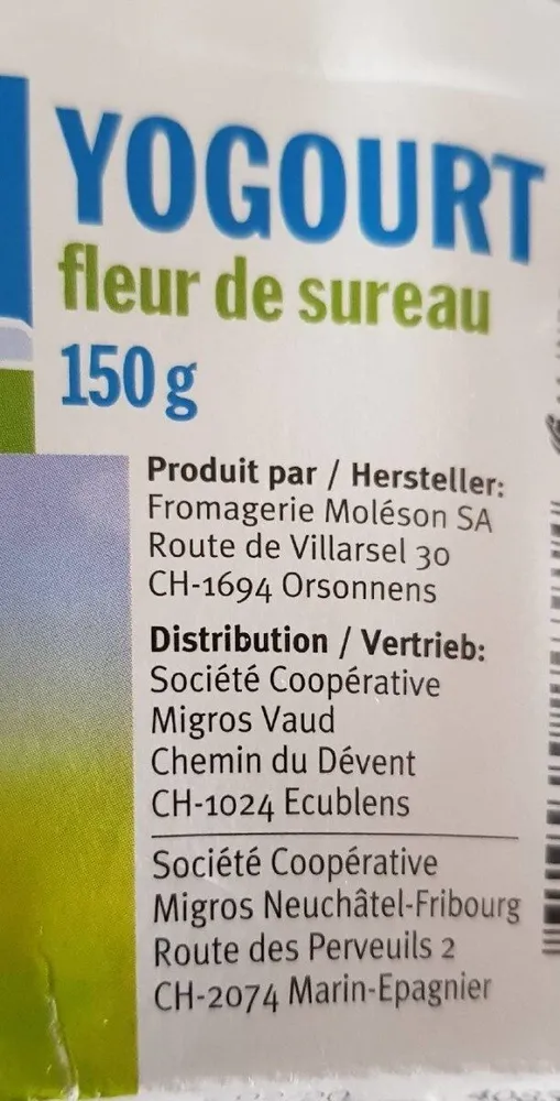 Yoghourt fleur de sureau