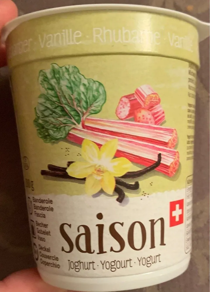 Jogourt Saison rubarbe vanille