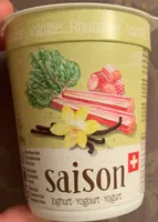 Jogourt Saison rubarbe vanille