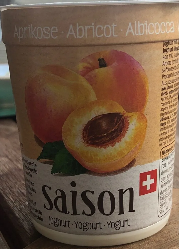 Yogourt Saison Abricot