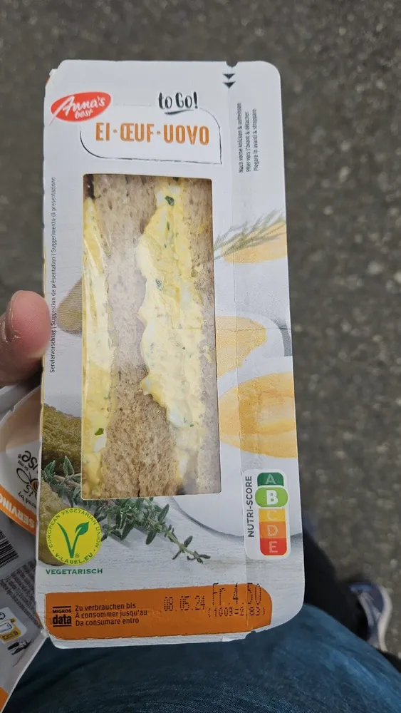 Sandwich aux œufs
