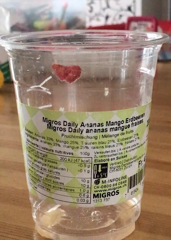 Daily ananas mango fraises