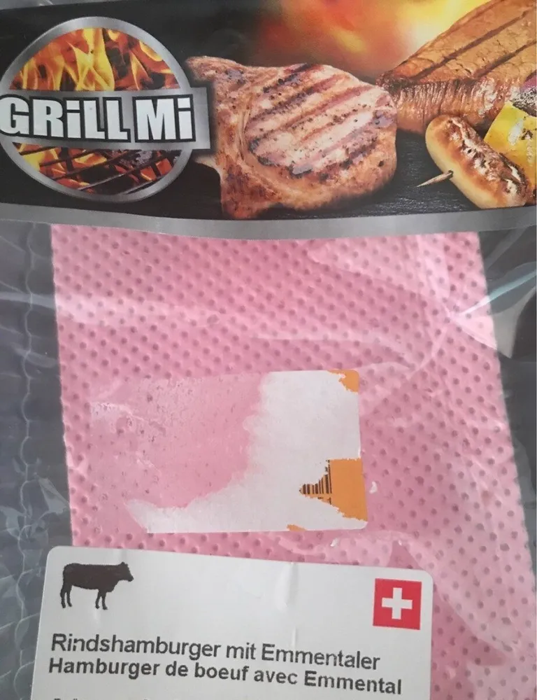 Hamburger de boeuf avec Emental
