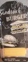 Sandwich Burger 10 Tranches de fromage