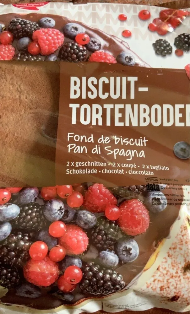 Biscuit-Tortenboden Schokolade