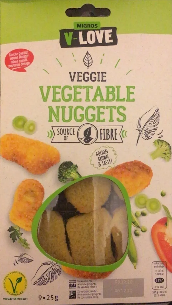 Vegetable nuggets