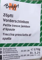 Petite tresse jambon