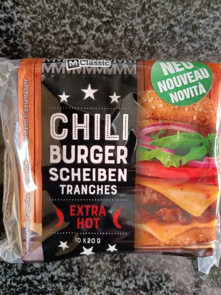 Chili Burger Scheiben - Extra Hot