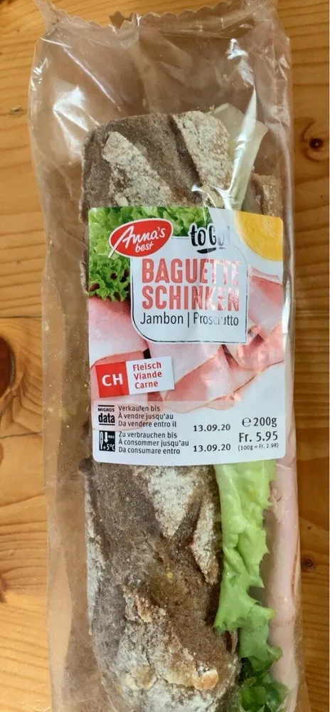 Baguette jambon