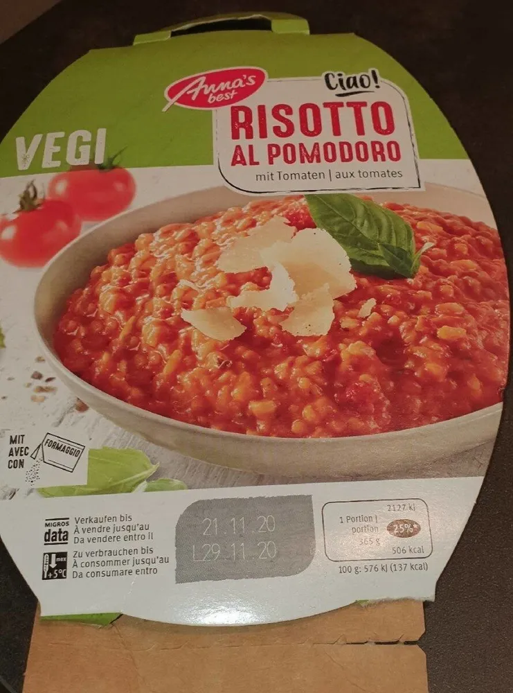 Vegi Risotto al pomodoro
