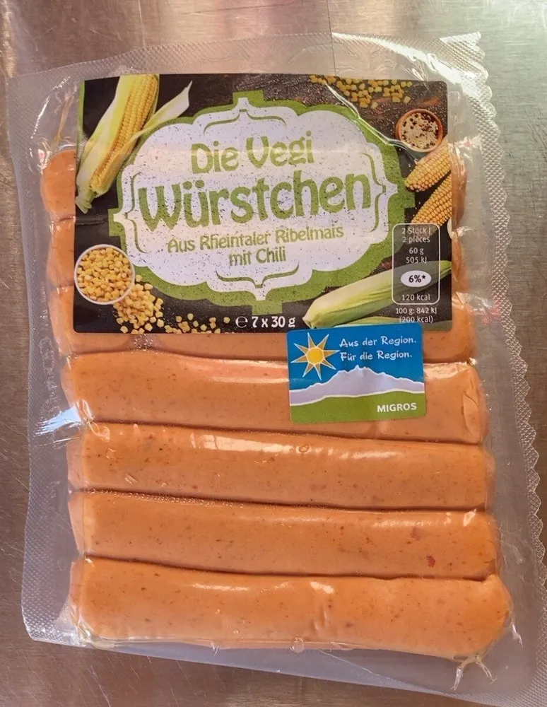 Die Vegi Würstchen
