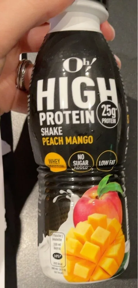 Shake protein peach mango