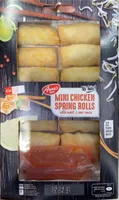 Mini chicken spring rolls
