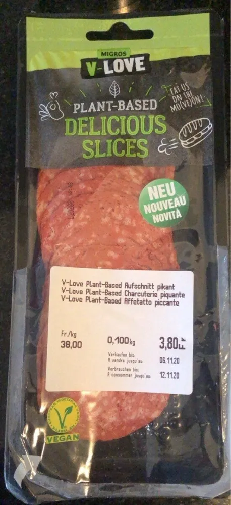 Delicious slices plant based