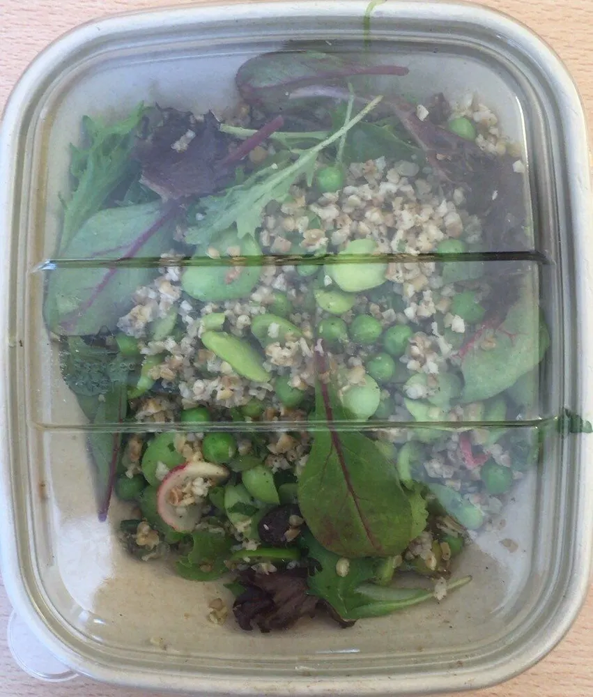 Salade boulgour feves et petits pois