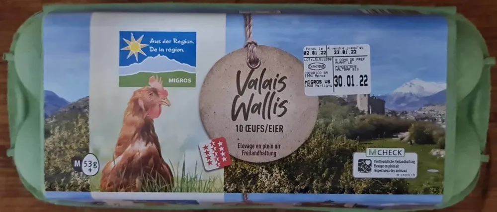 10 Œufs élevage en plain air - Valais