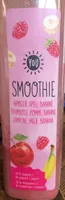 Smoothie framboise, pomme banane