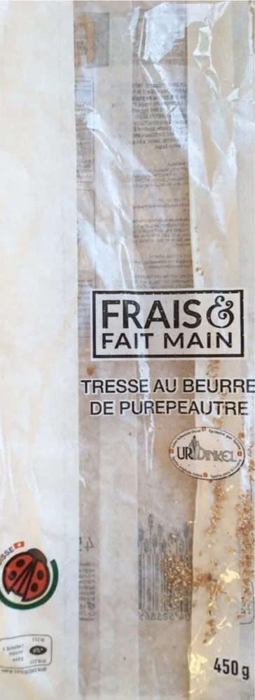 Tresse au beurre de pure épautre