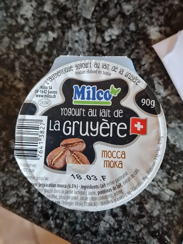 Yogourt au lait de la Gruyère