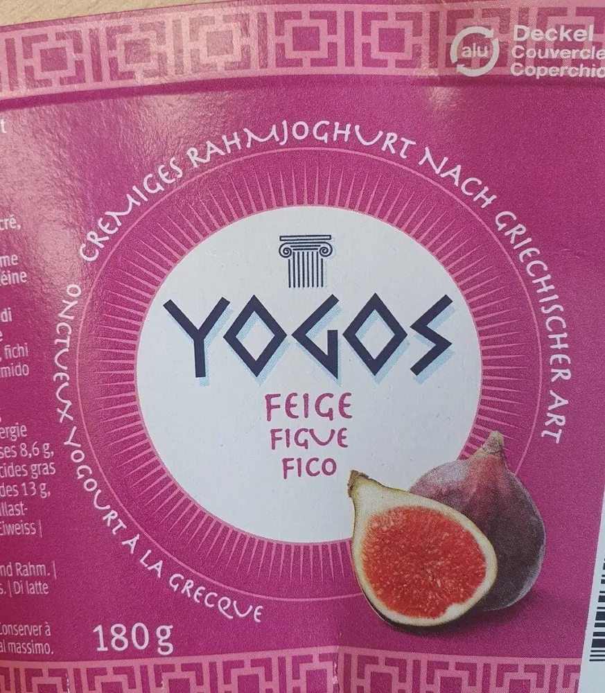 Yogourt yogos figue