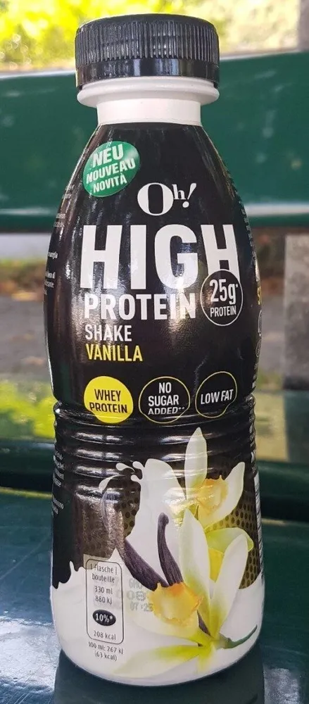 High protein shake vanilla