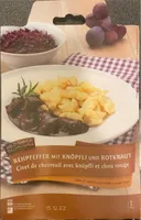 Civet de chevreuil avec knöpfli et chou rouge