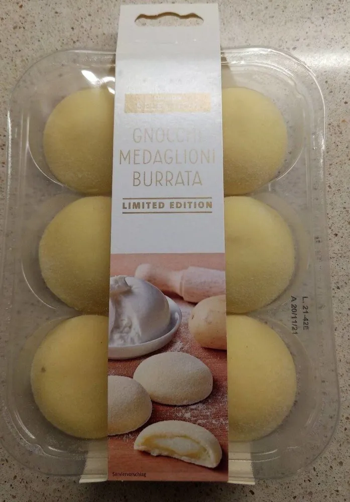 Gnocchi medaglioni burrata