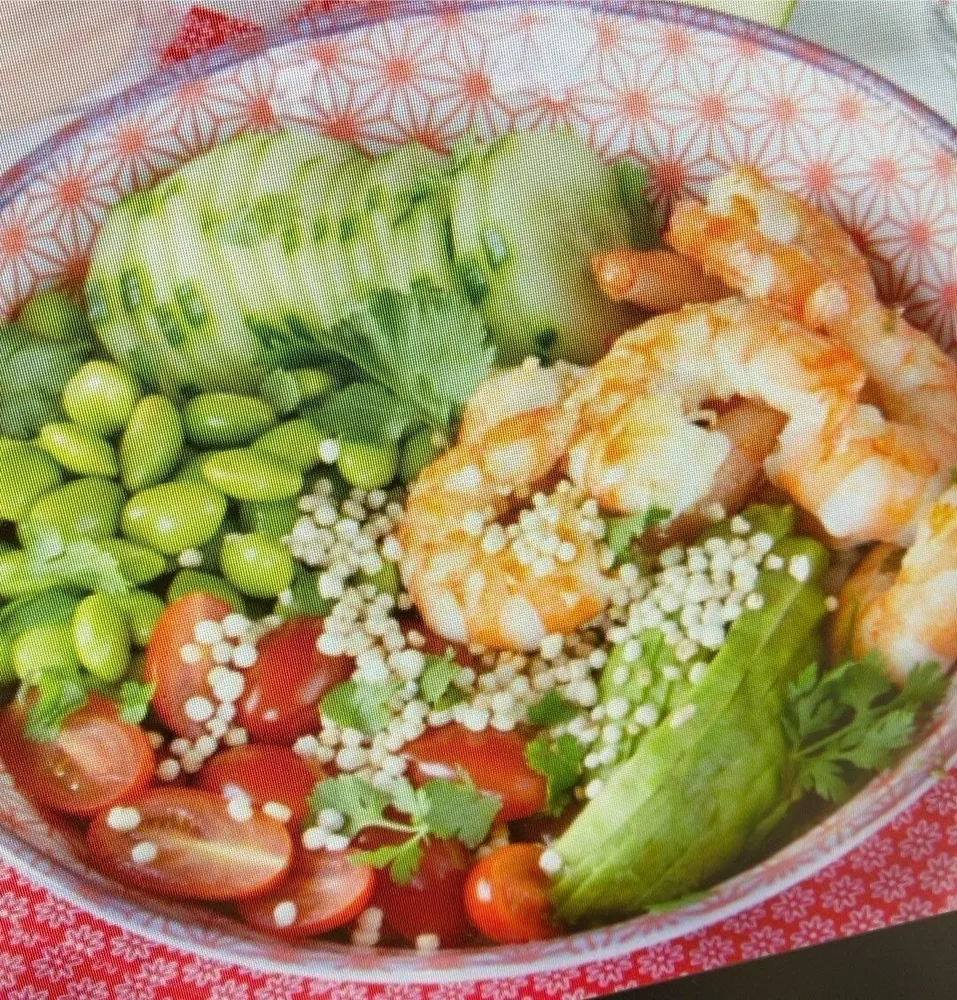 Saladbowl crevetten